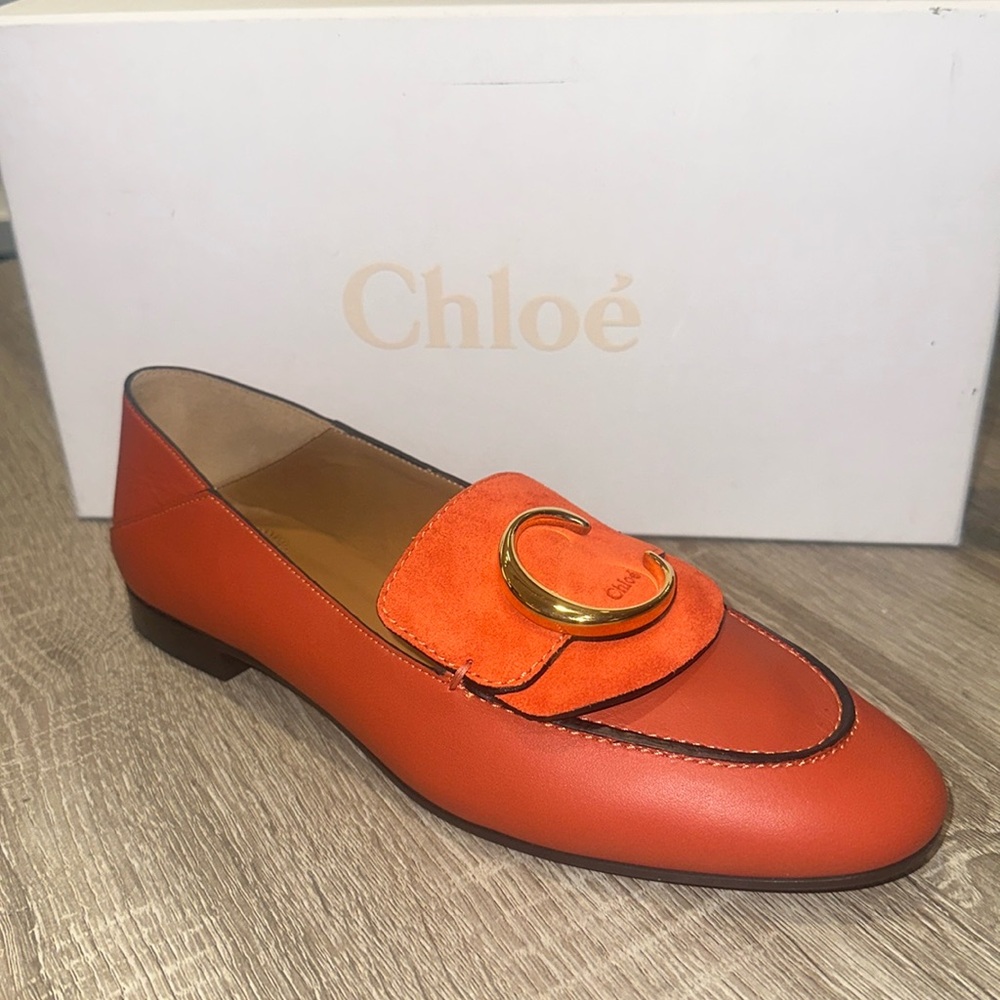 Chloe Convertible Suede Logo Loafer